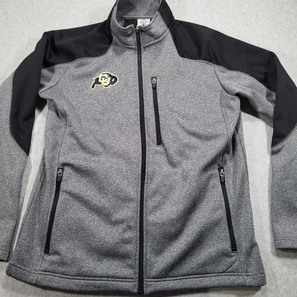 Colorado Buffaloes Gray Full Zip Fleece Jacket Mens‎ Medium Rivalry Threads - Picture 4 of 10